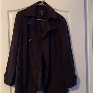 Brown pea coat